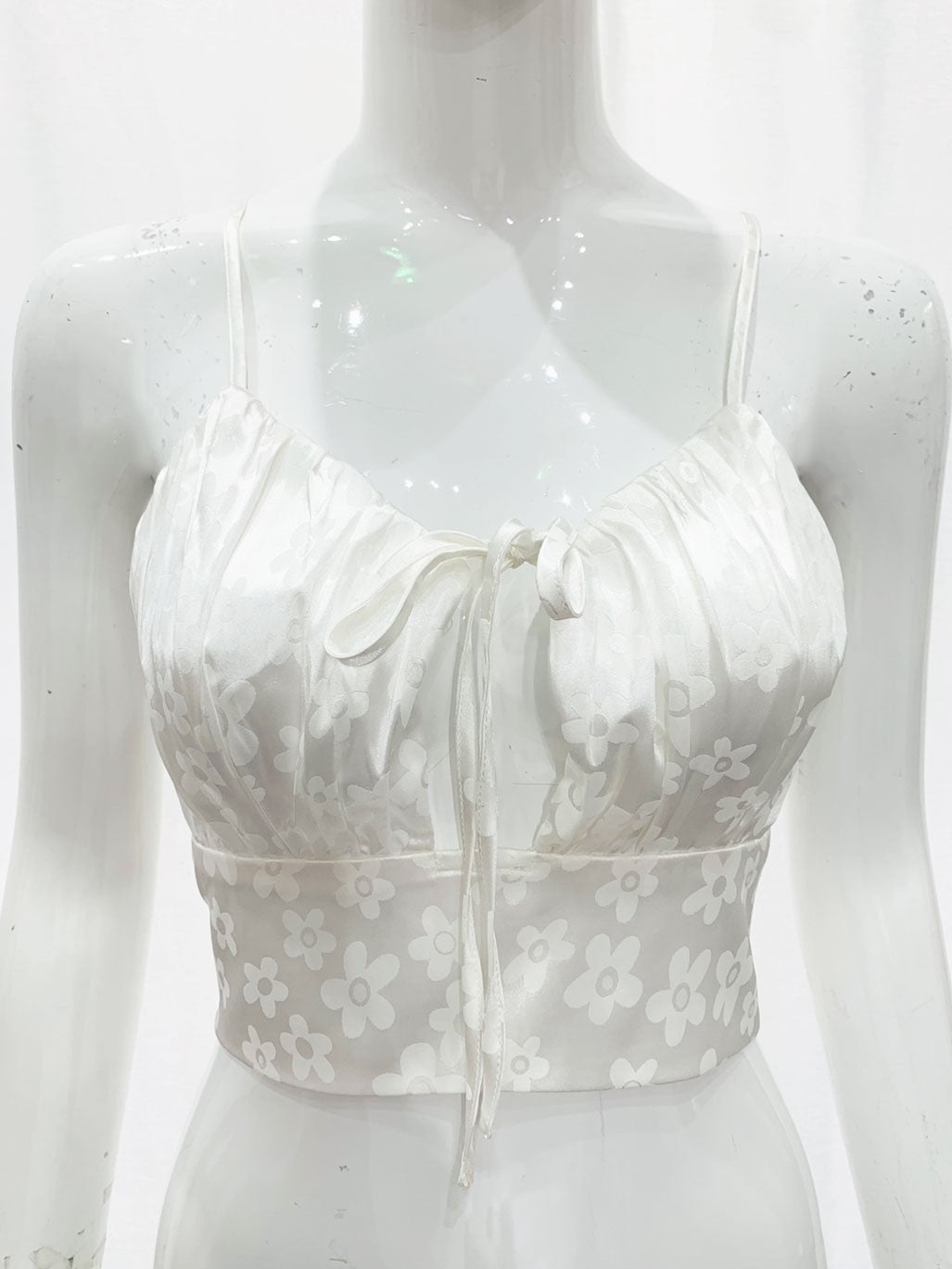 #T4290 Floral Satin Cami Top