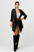 #J1258 Casual Solid Color Long Cardigan with Sleeve Tab
