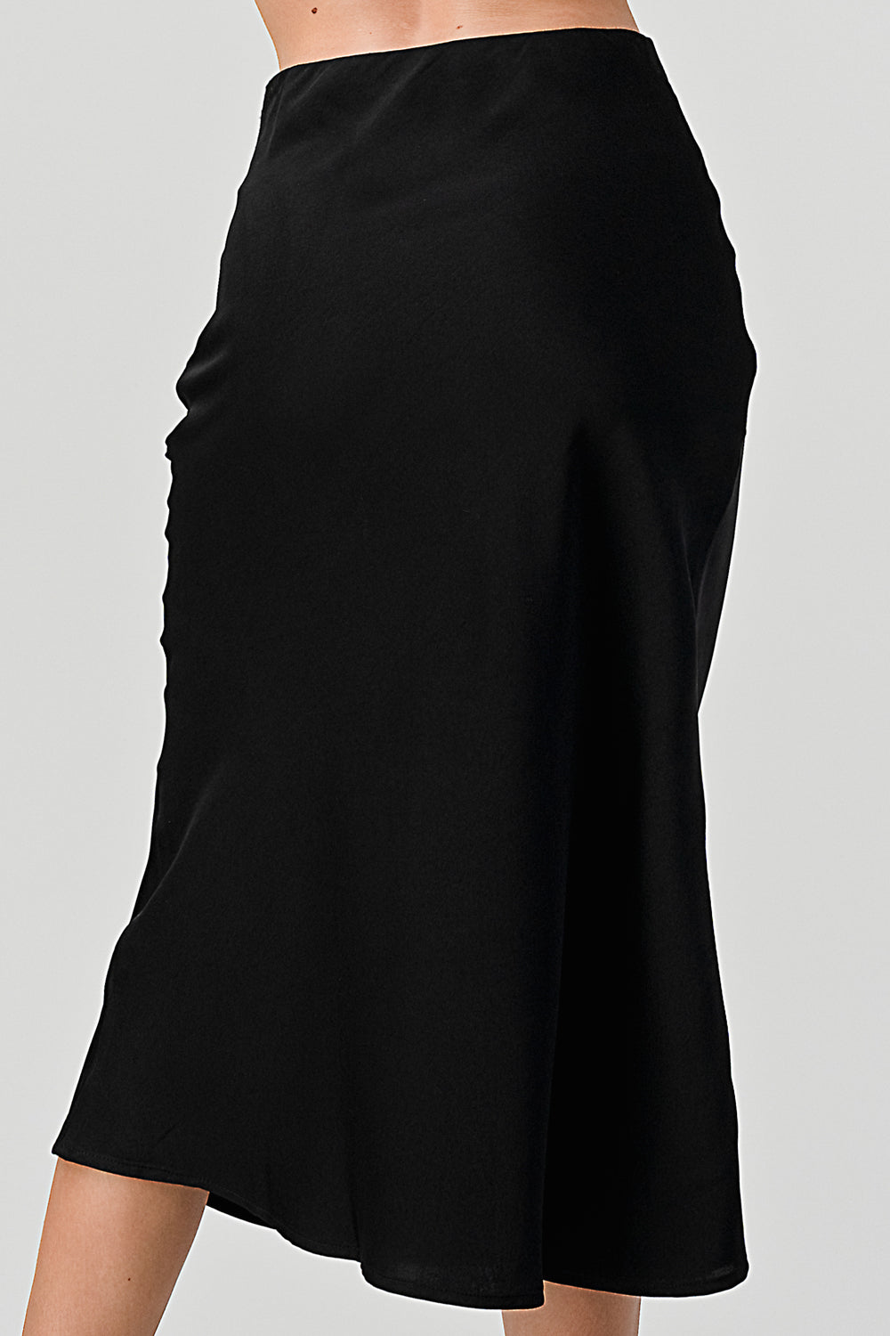 #S2110 Midi Slip Skirt Satin