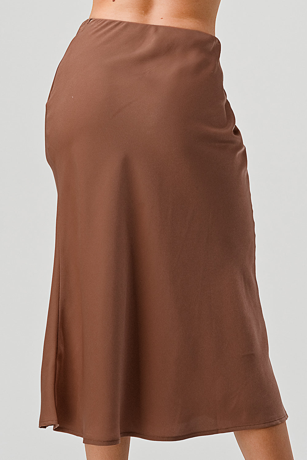 #S2110 Midi Slip Skirt Satin