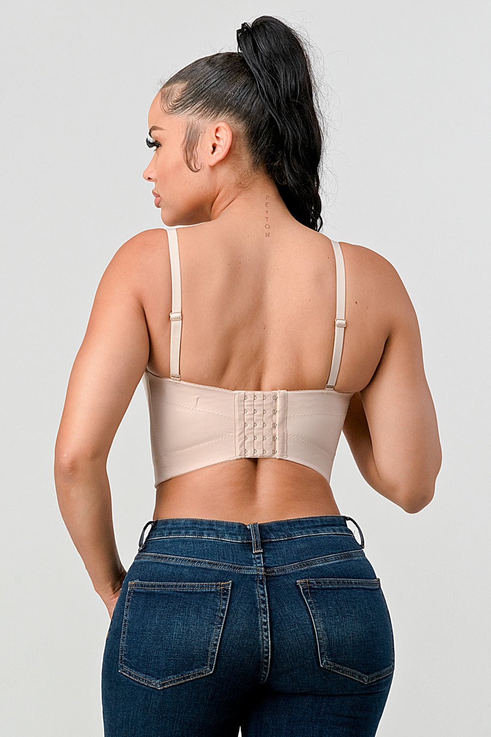 #T4096 Basic Pleated Bra Top