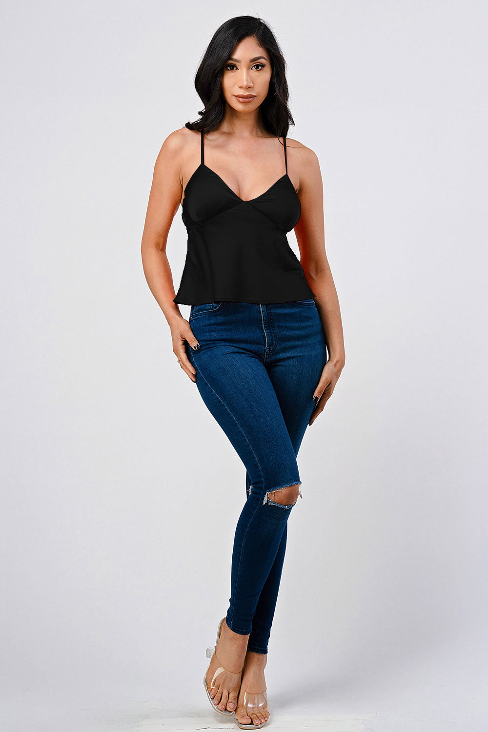 #T4139 Satin Cami Top