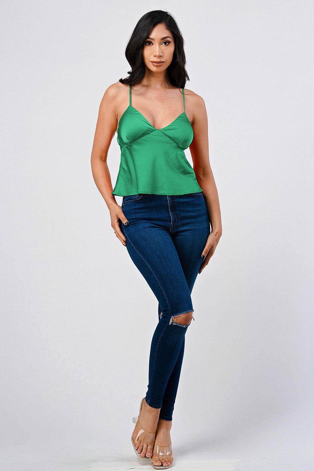 #T4139 Satin Cami Top