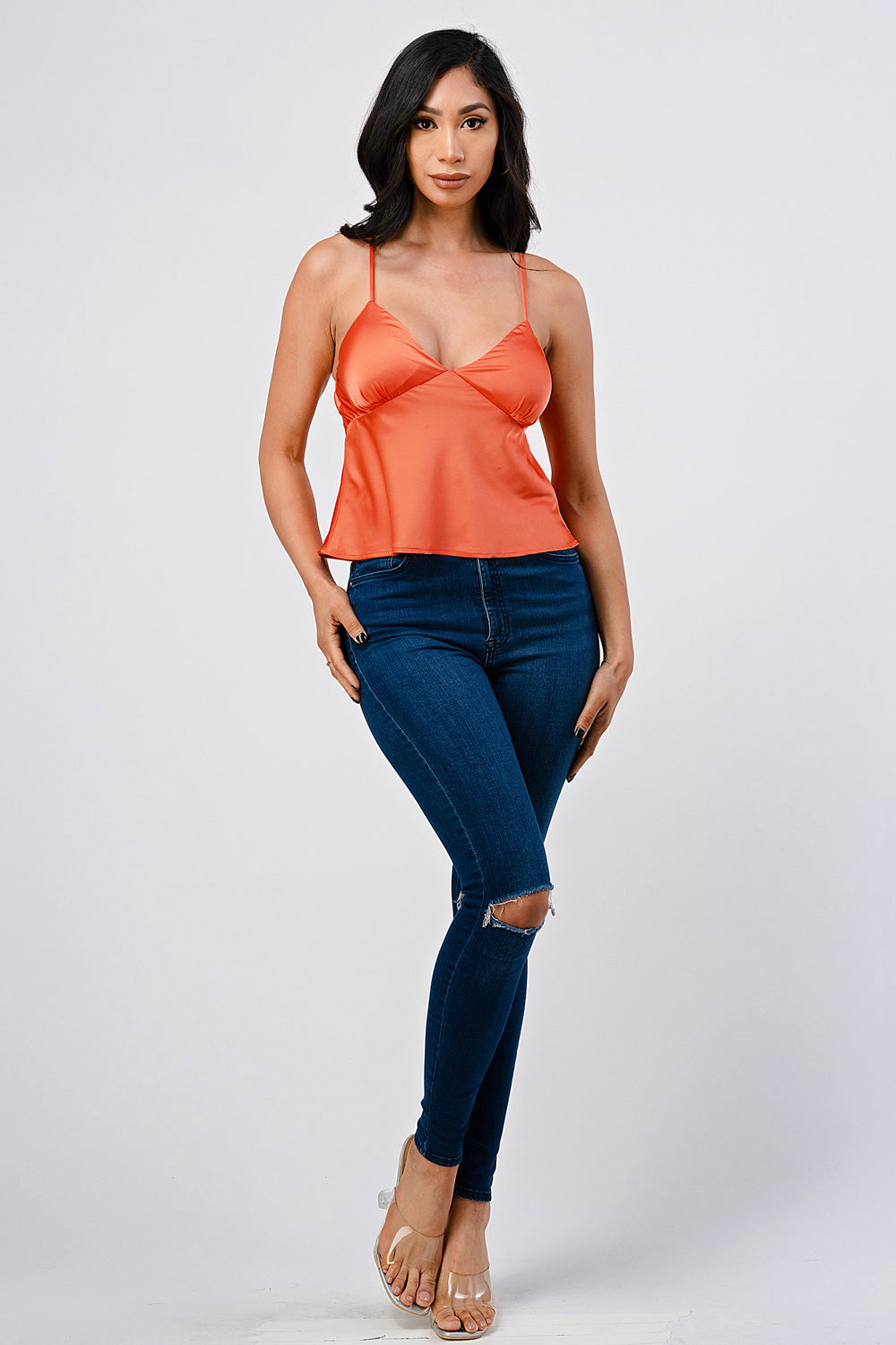 #T4139 Satin Cami Top