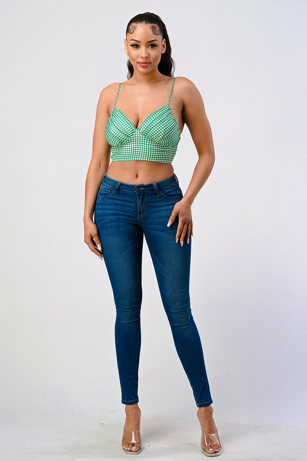 #T4273 Ruched Cami Top