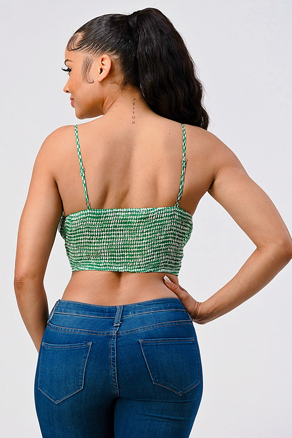 #T4273 Ruched Cami Top