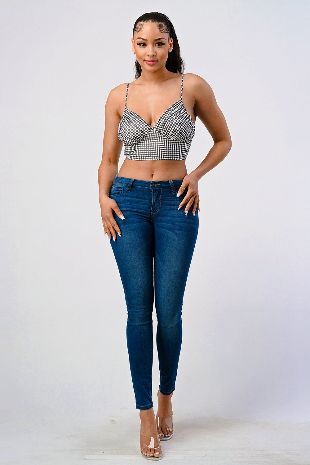 #T4273 Ruched Cami Top