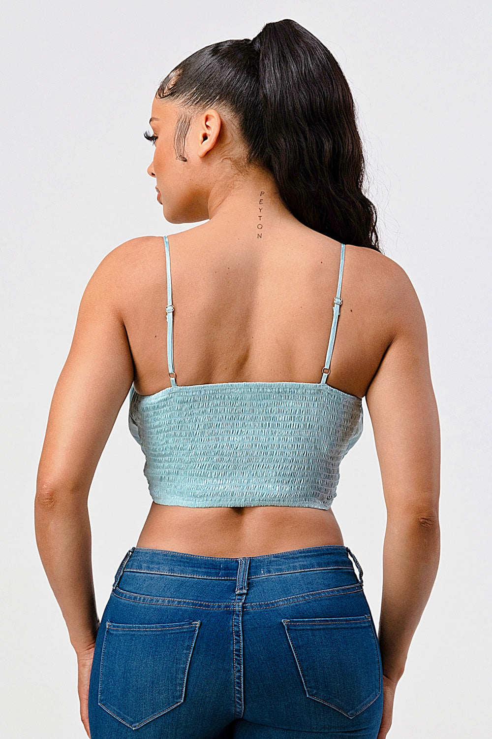 #T4290 Floral Satin Cami Top