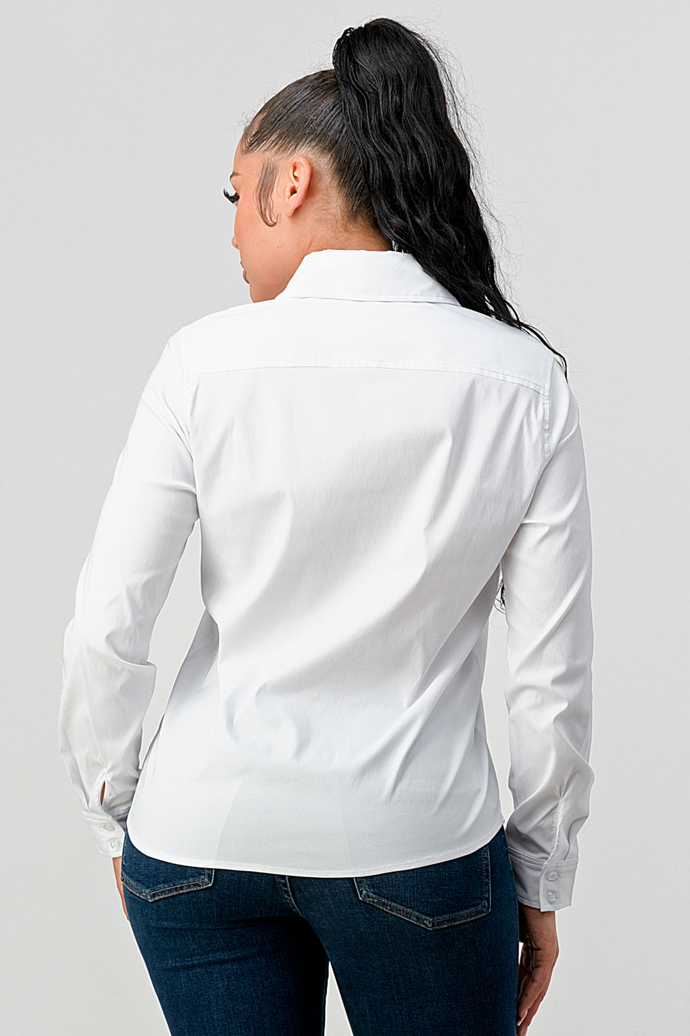 #T4544 Stretchy Basic Shirt