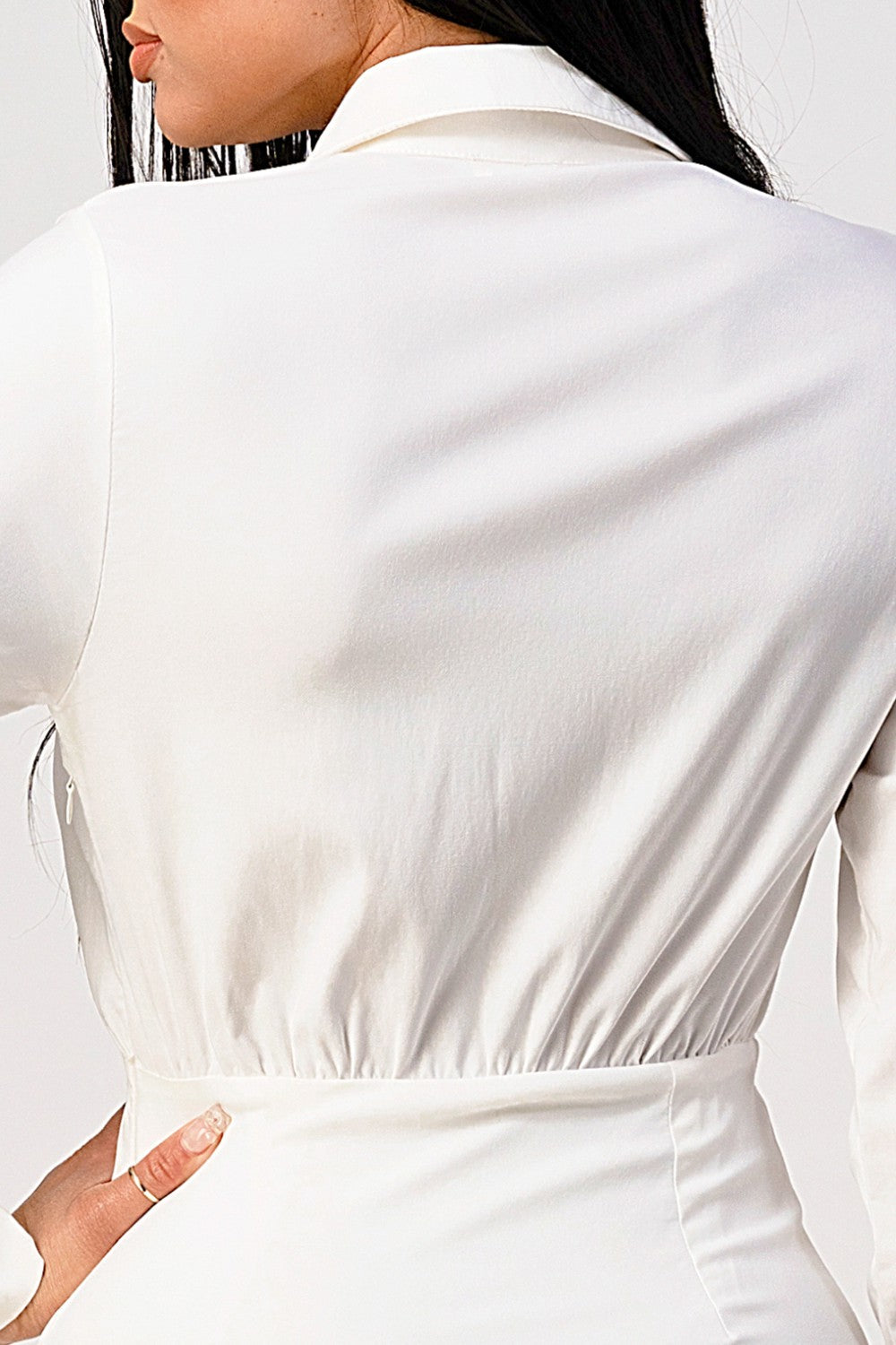 #D5389 Stretchy Sexy Shirt Dress