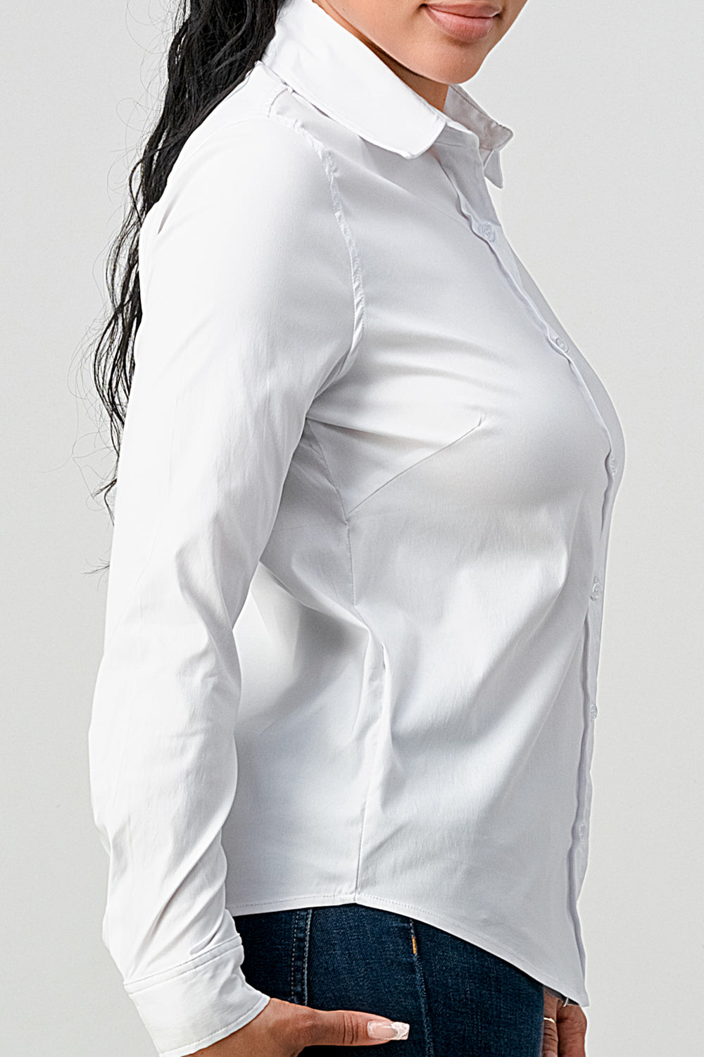 #T4544 Stretchy Basic Shirt